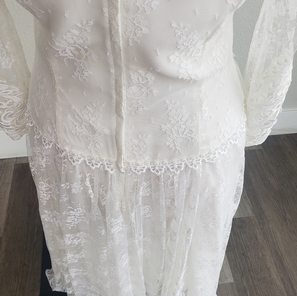 Jessica Mcclintock Gunne Sax Vintage Wedding Dress - Picture 8 of 16